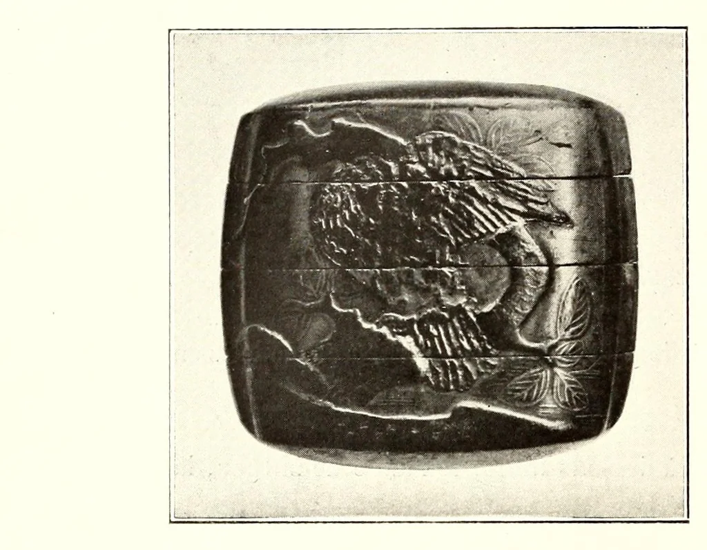 An illustration from Objects d'art et peintures du Japon et de la Chine : provenant de la collection Suminokura de kioto, 1907, leaf 90