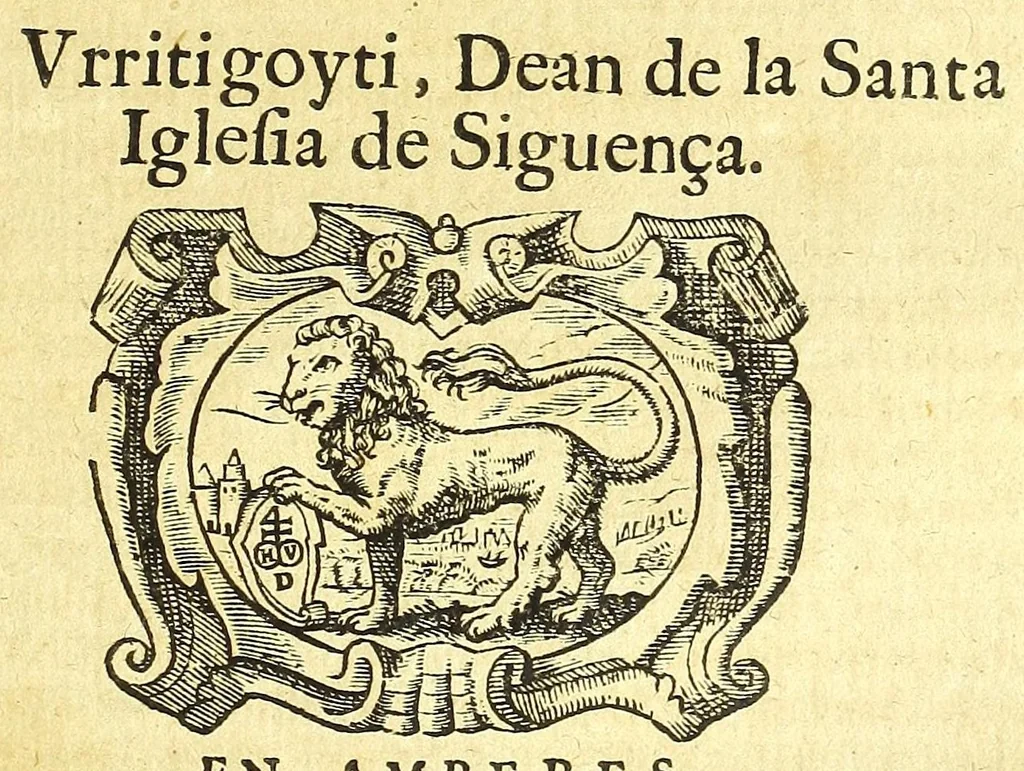 An illustration from Obras de Lorenzo Gracian, divididas en dos tomos, en el primero contiene El criticòn, tratando en la primera parte de la niñez, y juuentud: en la segunda de la varonil edad: y en la tercera de la vejez. El discreto. El politico Fernando el Catholico. El heroe. En el segvndo, La agudeza y arte de ingenio. Oraculo manual y arte de prudencia. En el fin añadimos El comulgatorio de varias meditaciones de la sagrada comunion, 1669, leaf 281