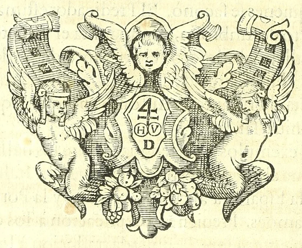 An illustration from Obras de Lorenzo Gracian, divididas en dos tomos, en el primero contiene El criticòn, tratando en la primera parte de la niñez, y juuentud: en la segunda de la varonil edad: y en la tercera de la vejez. El discreto. El politico Fernando el Catholico. El heroe. En el segvndo, La agudeza y arte de ingenio. Oraculo manual y arte de prudencia. En el fin añadimos El comulgatorio de varias meditaciones de la sagrada comunion, 1669, leaf 10