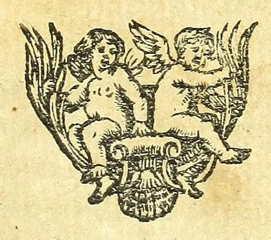 An illustration from Obras de Lorenzo Gracian, divididas en dos tomos, en el primero contiene El criticòn, tratando en la primera parte de la niñez, y juuentud: en la segunda de la varonil edad: y en la tercera de la vejez. El discreto. El politico Fernando el Catholico. El heroe. En el segvndo, La agudeza y arte de ingenio. Oraculo manual y arte de prudencia. En el fin añadimos El comulgatorio de varias meditaciones de la sagrada comunion, 1669, leaf 381