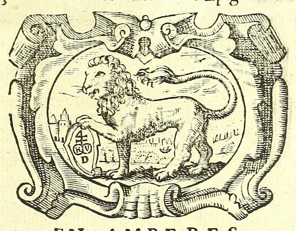An illustration from Obras de Lorenzo Gracian, divididas en dos tomos, en el primero contiene El criticòn, tratando en la primera parte de la niñez, y juuentud: en la segunda de la varonil edad: y en la tercera de la vejez. El discreto. El politico Fernando el Catholico. El heroe. En el segvndo, La agudeza y arte de ingenio. Oraculo manual y arte de prudencia. En el fin añadimos El comulgatorio de varias meditaciones de la sagrada comunion, 1669, leaf 7