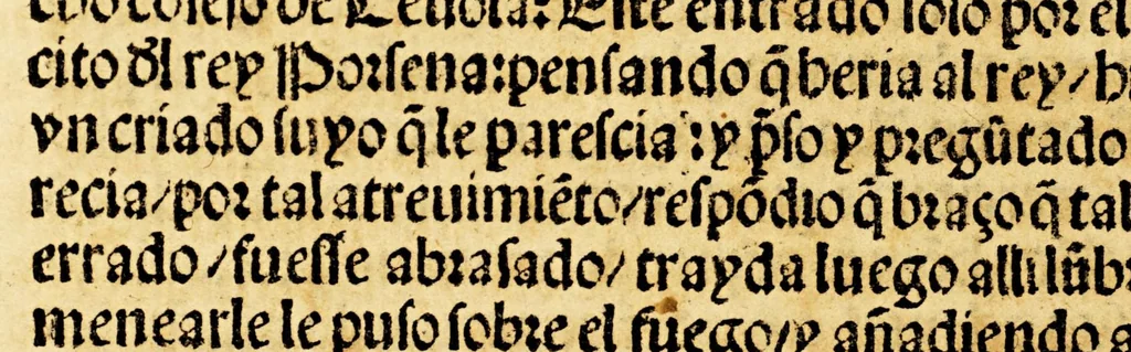 An illustration from Obras q[ue] Francisco Ceruantes de Salazar, ha hecho, glosado, y traduzido, 1546, leaf 142