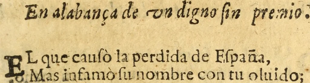 An illustration from Obras varias, 1651, leaf 250