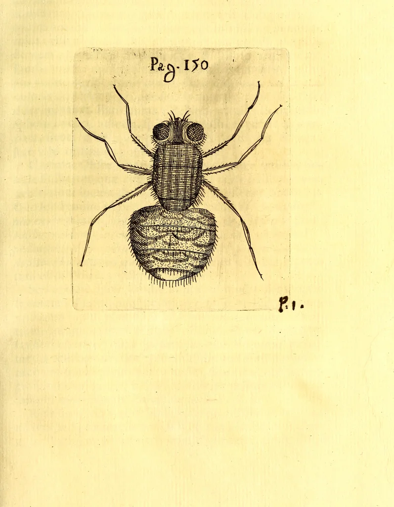 An illustration from Obseruationes circa viuentia, quæ in rebus non viuentibus reperiuntur : Cum micrographia curiosa siue Rerum minutissimarum obseruationibus, quæ ope microscopij recognitæ ad viuum exprimuntur : his accesserunt aliquot animalium testaceorum icones non antea in lucem editæ : omnia curiosorum naturæ exploratorum vtilitati & iucunditati expressa & oblata, 1691, leaf 188