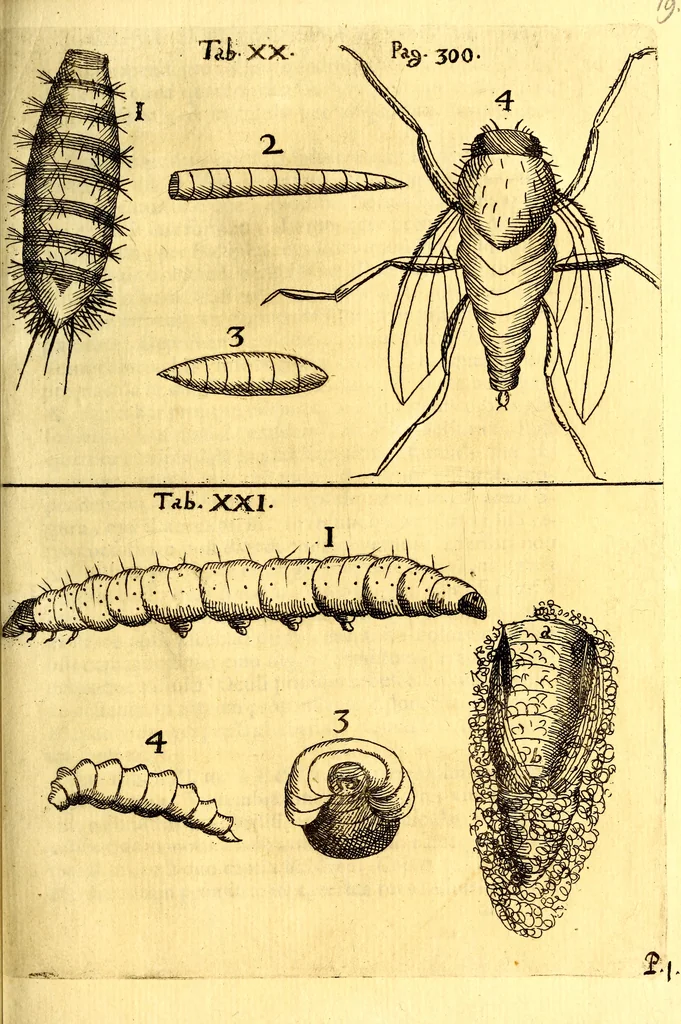 An illustration from Obseruationes circa viuentia, quæ in rebus non viuentibus reperiuntur : Cum micrographia curiosa siue Rerum minutissimarum obseruationibus, quæ ope microscopij recognitæ ad viuum exprimuntur : his accesserunt aliquot animalium testaceorum icones non antea in lucem editæ : omnia curiosorum naturæ exploratorum vtilitati & iucunditati expressa & oblata, 1691, leaf 362