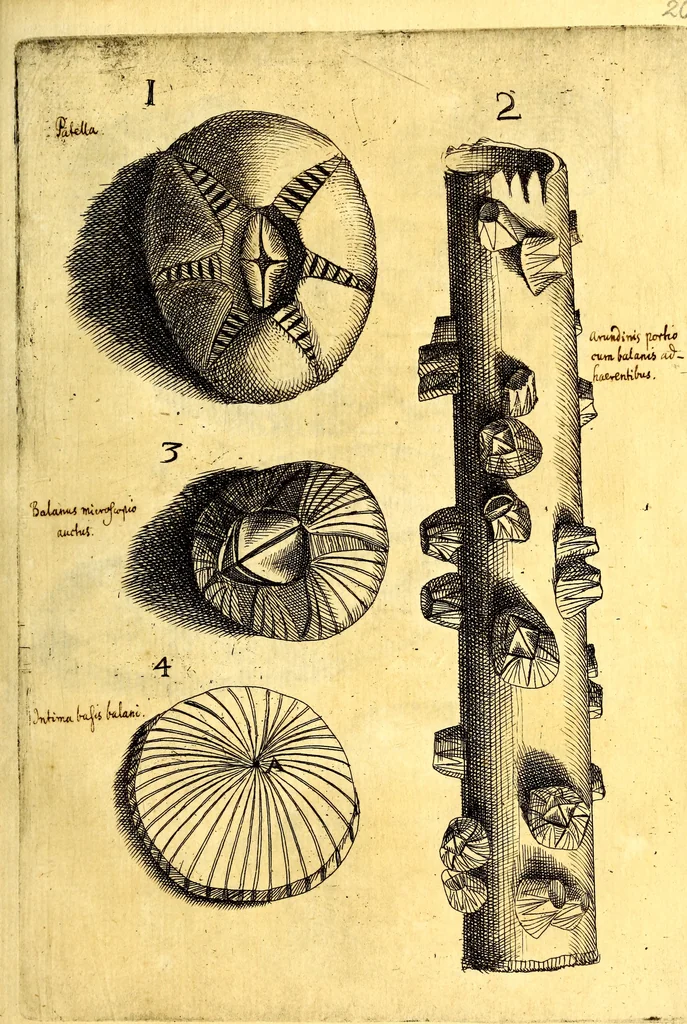 An illustration from Obseruationes circa viuentia, quæ in rebus non viuentibus reperiuntur : Cum micrographia curiosa siue Rerum minutissimarum obseruationibus, quæ ope microscopij recognitæ ad viuum exprimuntur : his accesserunt aliquot animalium testaceorum icones non antea in lucem editæ : omnia curiosorum naturæ exploratorum vtilitati & iucunditati expressa & oblata, 1691, leaf 380