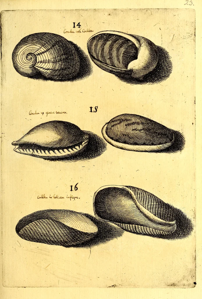 An illustration from Obseruationes circa viuentia, quæ in rebus non viuentibus reperiuntur : Cum micrographia curiosa siue Rerum minutissimarum obseruationibus, quæ ope microscopij recognitæ ad viuum exprimuntur : his accesserunt aliquot animalium testaceorum icones non antea in lucem editæ : omnia curiosorum naturæ exploratorum vtilitati & iucunditati expressa & oblata, 1691, leaf 386