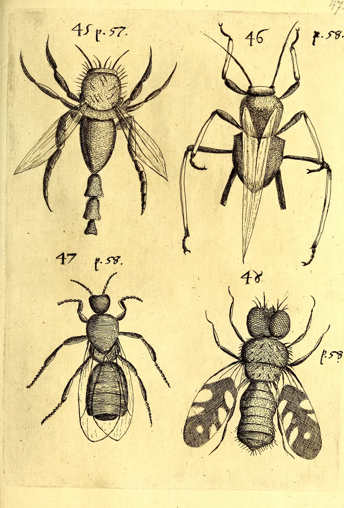 An illustration from Obseruationes circa viuentia, quæ in rebus non viuentibus reperiuntur : Cum micrographia curiosa siue Rerum minutissimarum obseruationibus, quæ ope microscopij recognitæ ad viuum exprimuntur : his accesserunt aliquot animalium testaceorum icones non antea in lucem editæ : omnia curiosorum naturæ exploratorum vtilitati & iucunditati expressa & oblata, 1691, leaf 572