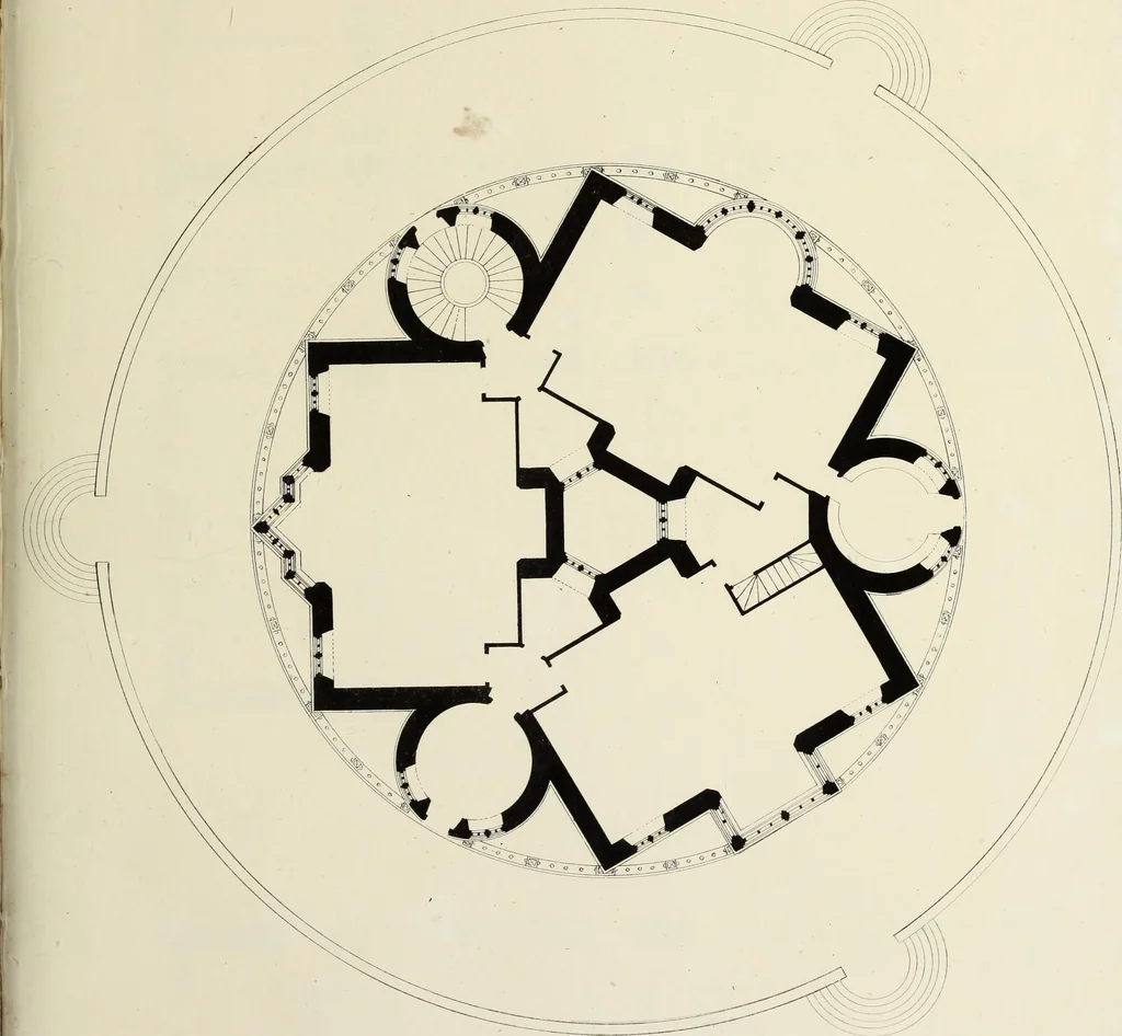An illustration from Observations on the architecture of England during the reigns of Queen Elizabeth and King James I. & c. & c, 1837, leaf 124