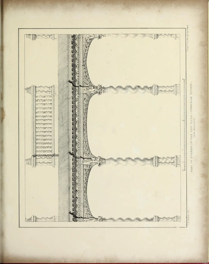 An illustration from Observations on the architecture of England during the reigns of Queen Elizabeth and King James I. & c. & c, 1837, leaf 144