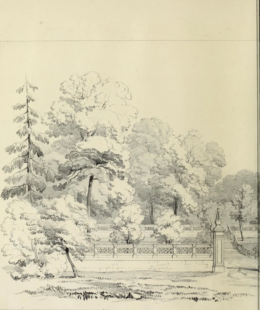 An illustration from Observations on the architecture of England during the reigns of Queen Elizabeth and King James I. & c. & c, 1837, leaf 47