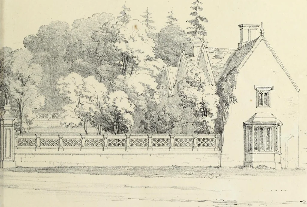 An illustration from Observations on the architecture of England during the reigns of Queen Elizabeth and King James I. & c. & c, 1837, leaf 48