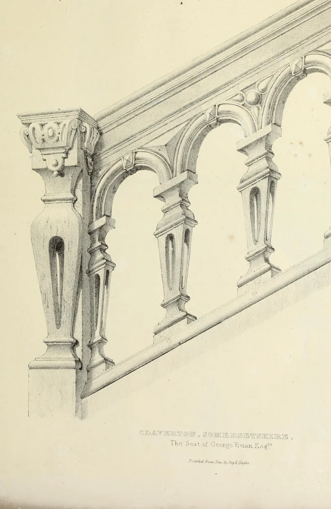 An illustration from Observations on the architecture of England during the reigns of Queen Elizabeth and King James I. & c. & c, 1837, leaf 60