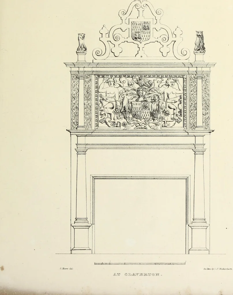 An illustration from Observations on the architecture of England during the reigns of Queen Elizabeth and King James I. & c. & c, 1837, leaf 70