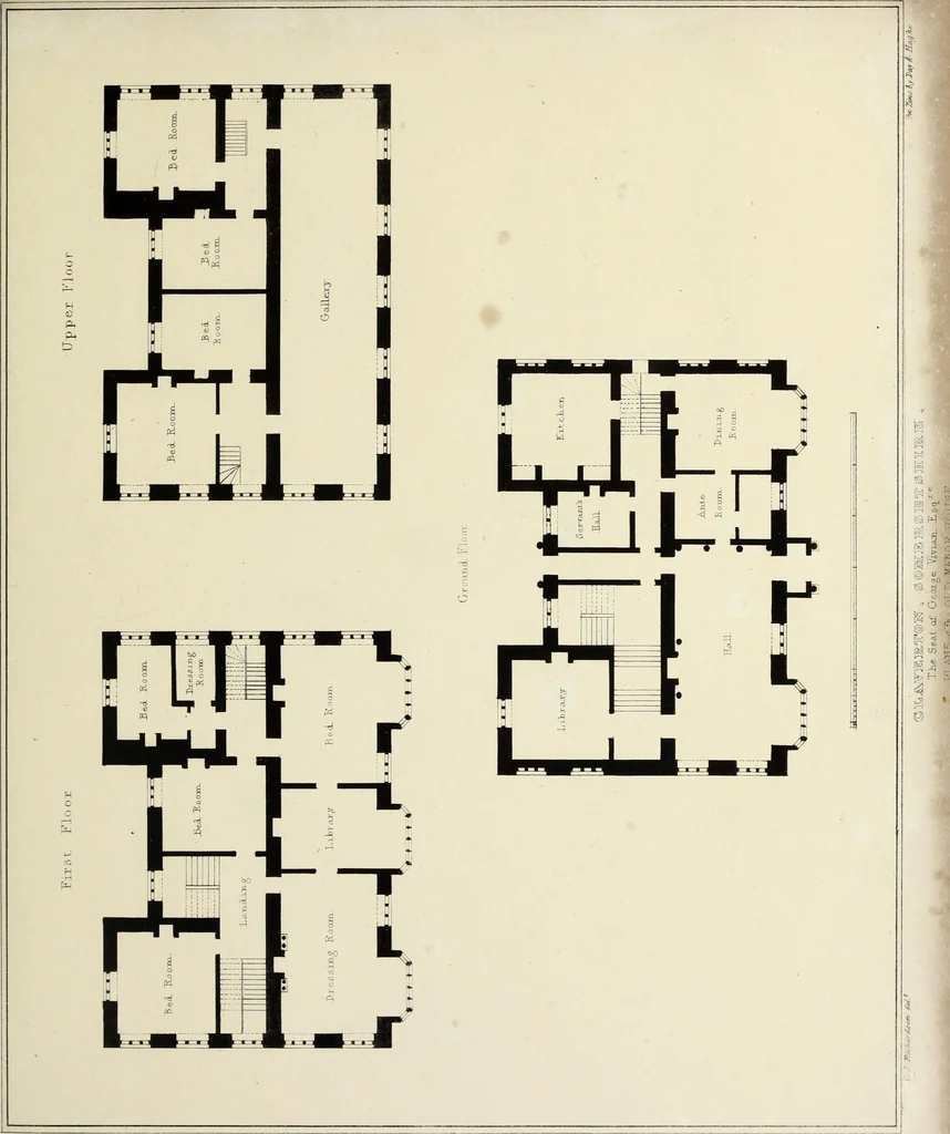 An illustration from Observations on the architecture of England during the reigns of Queen Elizabeth and King James I. & c. & c, 1837, leaf 78