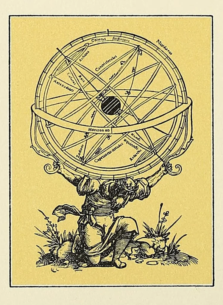 An illustration from Observations on the temple of Serapis at Pozzuoli near Naples : with an attempt to explain the causes of the frequent elevation and depression of large portions of the earth's surface in remote periods and to prove that those causes continue in action at the present time : with a supplement of Conjectures on the physical condition of the surface of the moon, 1847, leaf 2