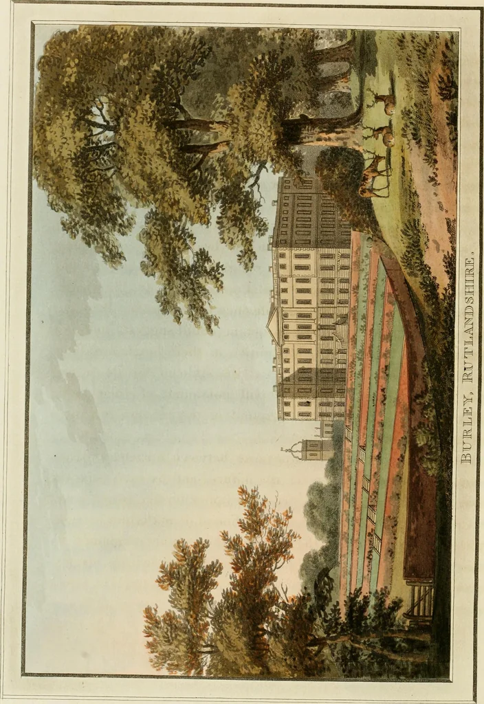 An illustration from Observations on the theory and practice of landscape gardening : including some remarks on Grecian and Gothic architecture, collected from various manuscripts, in the possession of the different noblemen and gentlemen, for whose use they were originally written : the whole tending to establish fixed principles in the respective arts, 1805, leaf 193