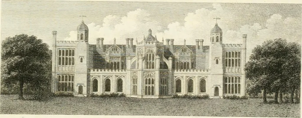 An illustration from Observations on the theory and practice of landscape gardening : including some remarks on Grecian and Gothic architecture, collected from various manuscripts, in the possession of the different noblemen and gentlemen, for whose use they were originally written : the whole tending to establish fixed principles in the respective arts, 1805, leaf 272