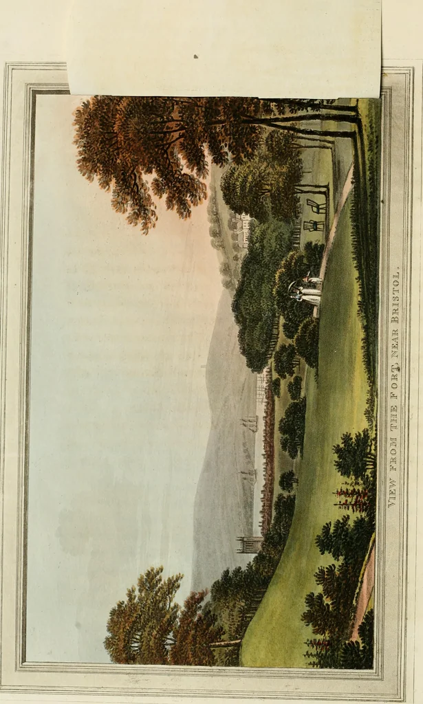 An illustration from Observations on the theory and practice of landscape gardening : including some remarks on Grecian and Gothic architecture, collected from various manuscripts, in the possession of the different noblemen and gentlemen, for whose use they were originally written : the whole tending to establish fixed principles in the respective arts, 1805, leaf 31