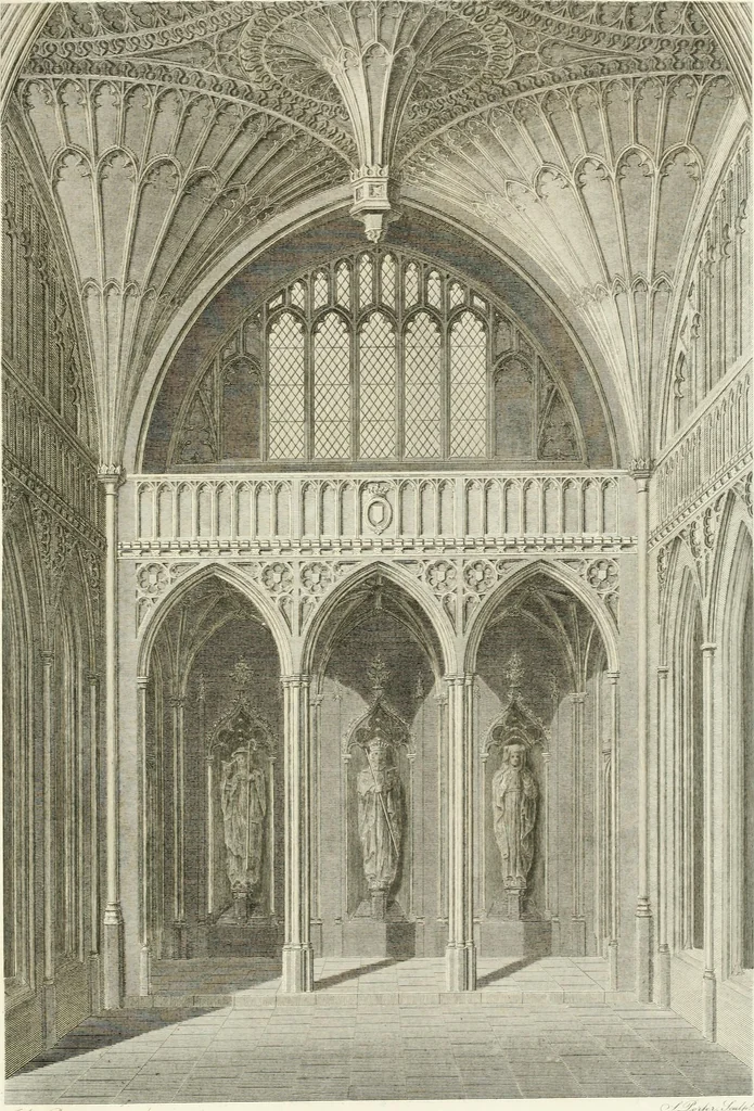 An illustration from Observations on the theory and practice of landscape gardening : including some remarks on Grecian and Gothic architecture, collected from various manuscripts, in the possession of the different noblemen and gentlemen, for whose use they were originally written : the whole tending to establish fixed principles in the respective arts, 1805, leaf 310