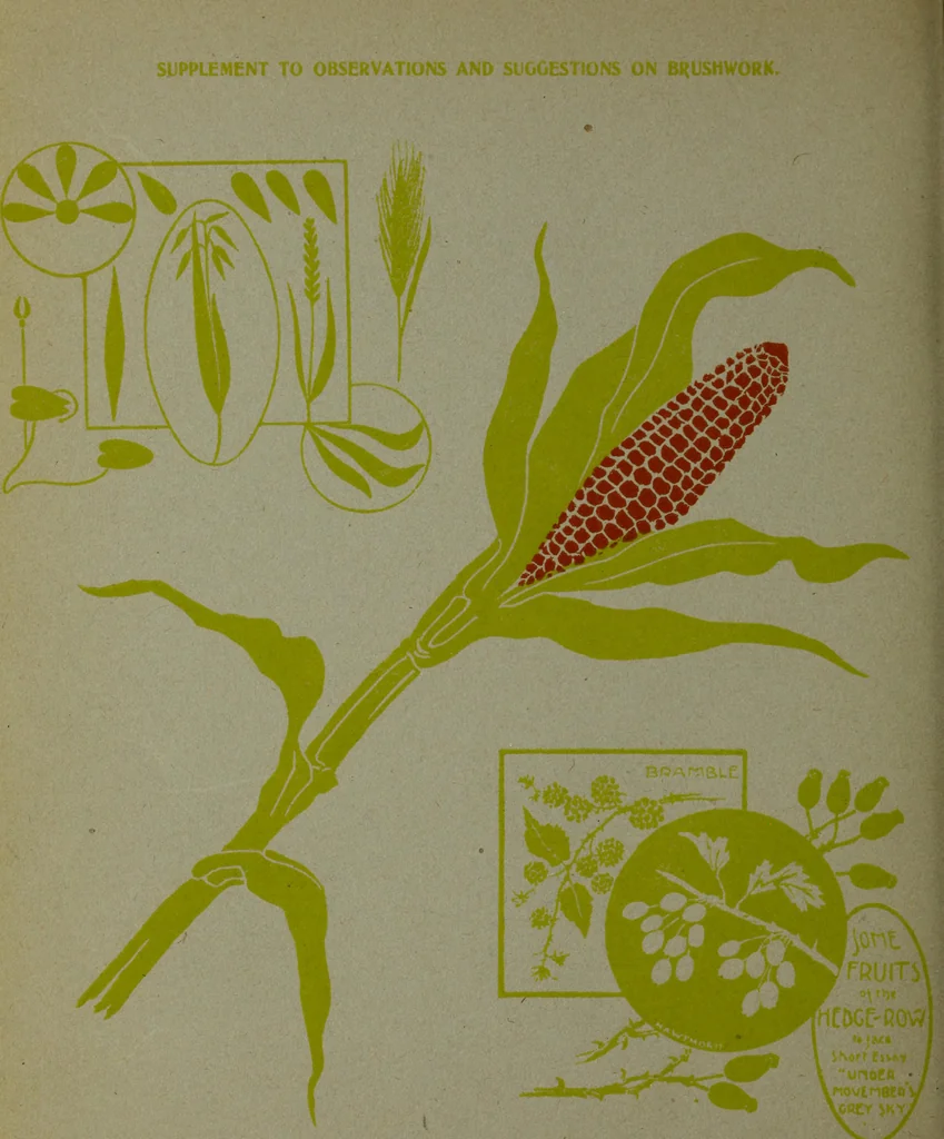 An illustration from Observations and suggestions on brushwork and colour study, 1906, leaf 115