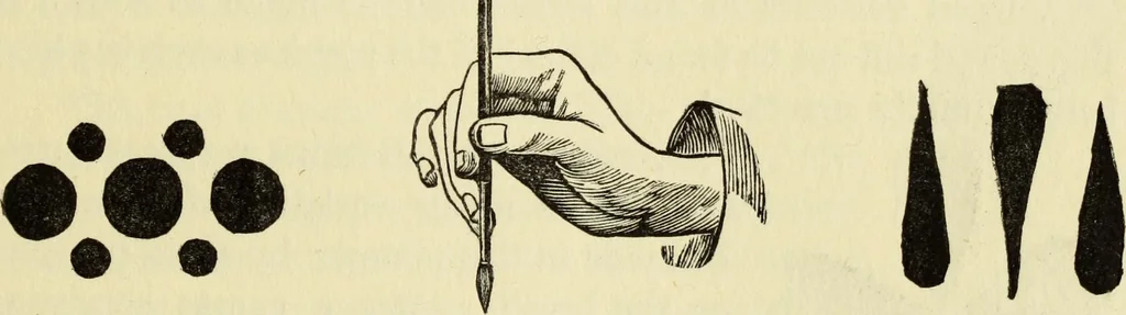 An illustration from Observations and suggestions on brushwork and colour study, 1906, leaf 72