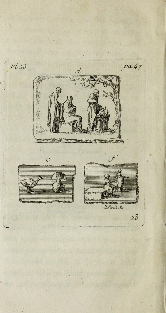 An illustration from Observations sur les antiquités de la ville d'Herculanum : avec quelques réflexions sur la peinture & la sculpture des anciens & une courte description de quelques antiquités des environs de Naples, 1754, leaf 115