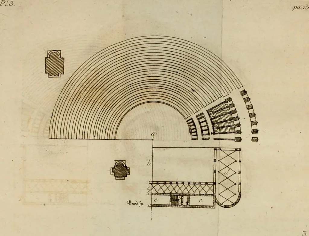 An illustration from Observations sur les antiquités de la ville d'Herculanum : avec quelques réflexions sur la peinture & la sculpture des anciens & une courte description de quelques antiquités des environs de Naples, 1754, leaf 57