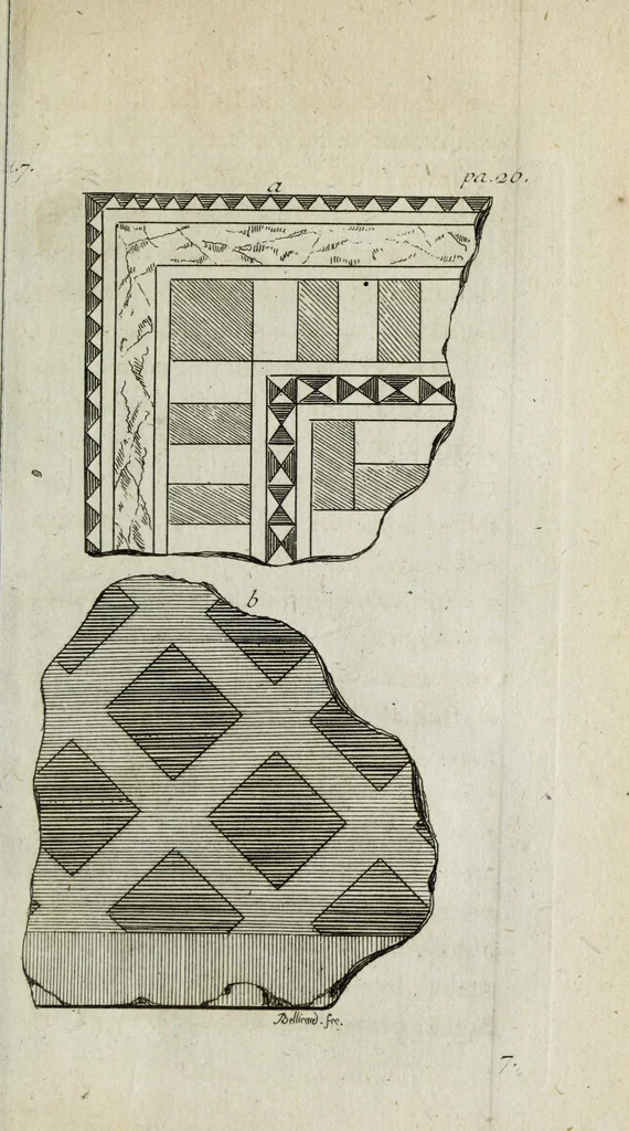 An illustration from Observations sur les antiquités de la ville d'Herculanum : avec quelques réflexions sur la peinture & la sculpture des anciens & une courte description de quelques antiquités des environs de Naples, 1754, leaf 74