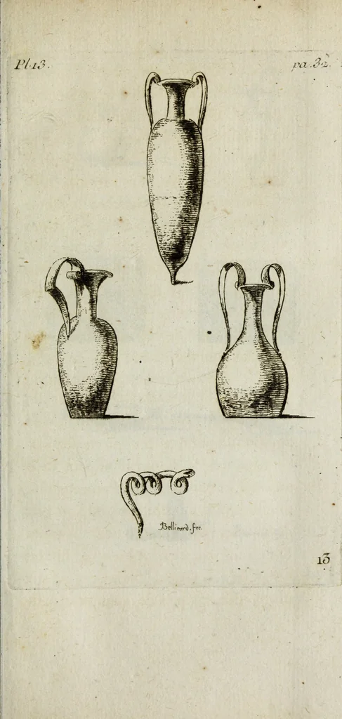 An illustration from Observations sur les antiquités de la ville d'Herculanum : avec quelques réflexions sur la peinture & la sculpture des anciens & une courte description de quelques antiquités des environs de Naples, 1754, leaf 86