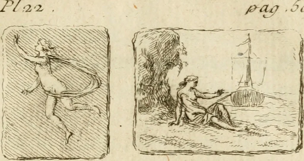 An illustration from Observations sur les antiquités d'Herculanum : avec quelques réflexions sur la peinture & la sculpture des anciens; & une courte description de plusieurs antiquités des environs de Naples, 1755, leaf 130
