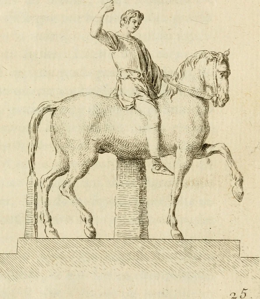 An illustration from Observations sur les antiquités d'Herculanum : avec quelques réflexions sur la peinture & la sculpture des anciens; & une courte description de plusieurs antiquités des environs de Naples, 1755, leaf 144