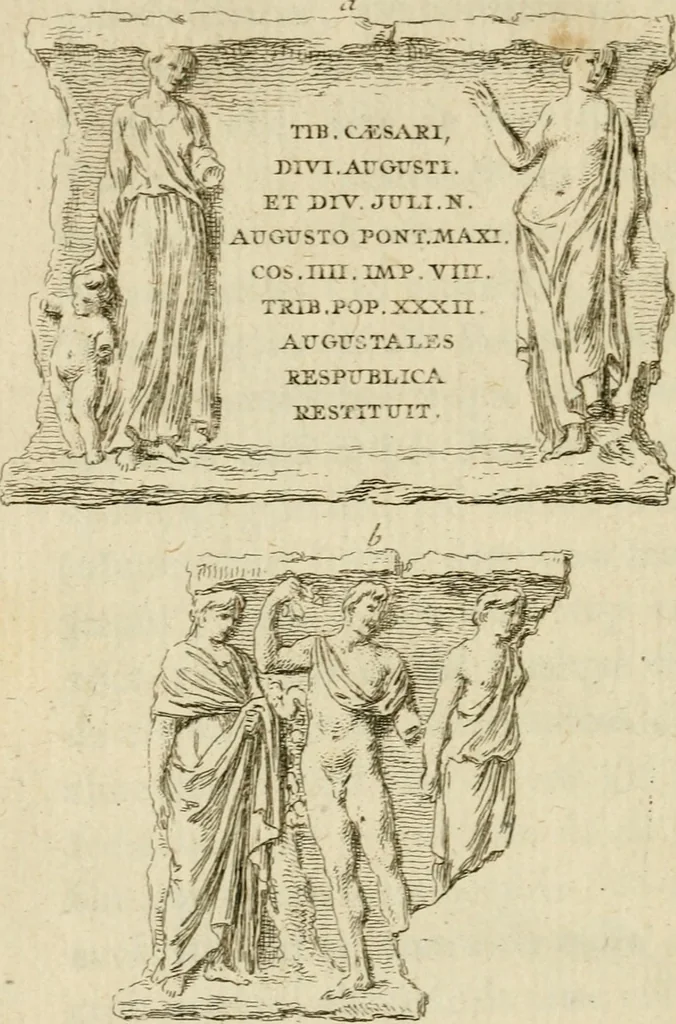 An illustration from Observations sur les antiquités d'Herculanum : avec quelques réflexions sur la peinture & la sculpture des anciens; & une courte description de plusieurs antiquités des environs de Naples, 1755, leaf 173