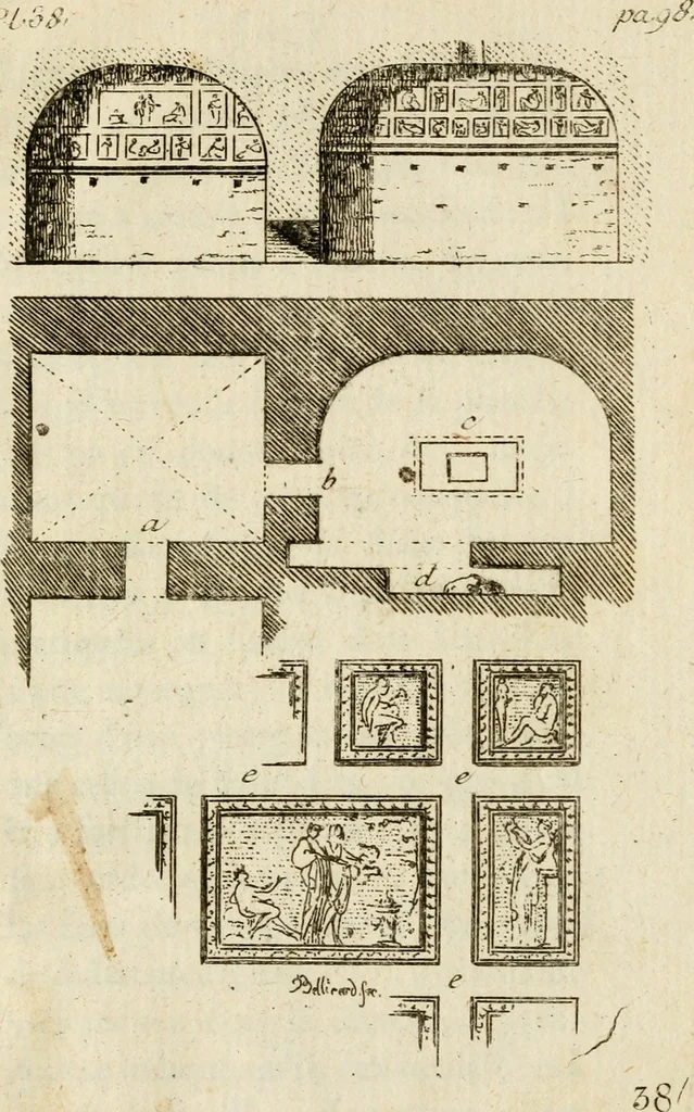 An illustration from Observations sur les antiquités d'Herculanum : avec quelques réflexions sur la peinture & la sculpture des anciens; & une courte description de plusieurs antiquités des environs de Naples, 1755, leaf 208