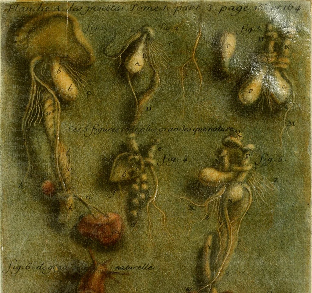 An illustration from Observations sur l'histoire naturelle, sur la physique et sur la peinture, 1752, leaf 204