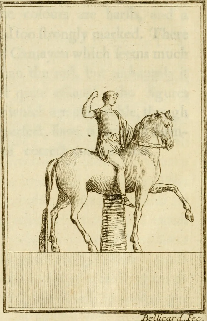 An illustration from Observations upon the antiquities of the town of Herculaneum, discovered at the foot of Mount Vesuvius : with some reflections on the painting and sculpture of the ancients : and a short description of the antiquities in the neighbourhood of Naples, 1754, leaf 149