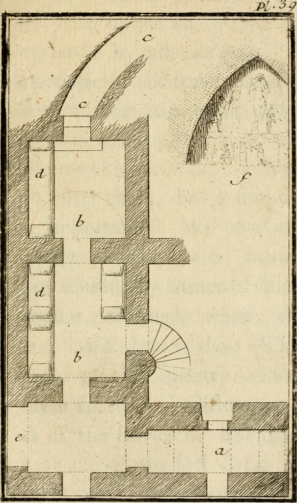 An illustration from Observations upon the antiquities of the town of Herculaneum, discovered at the foot of Mount Vesuvius : with some reflections on the painting and sculpture of the ancients : and a short description of the antiquities in the neighbourhood of Naples, 1754, leaf 234