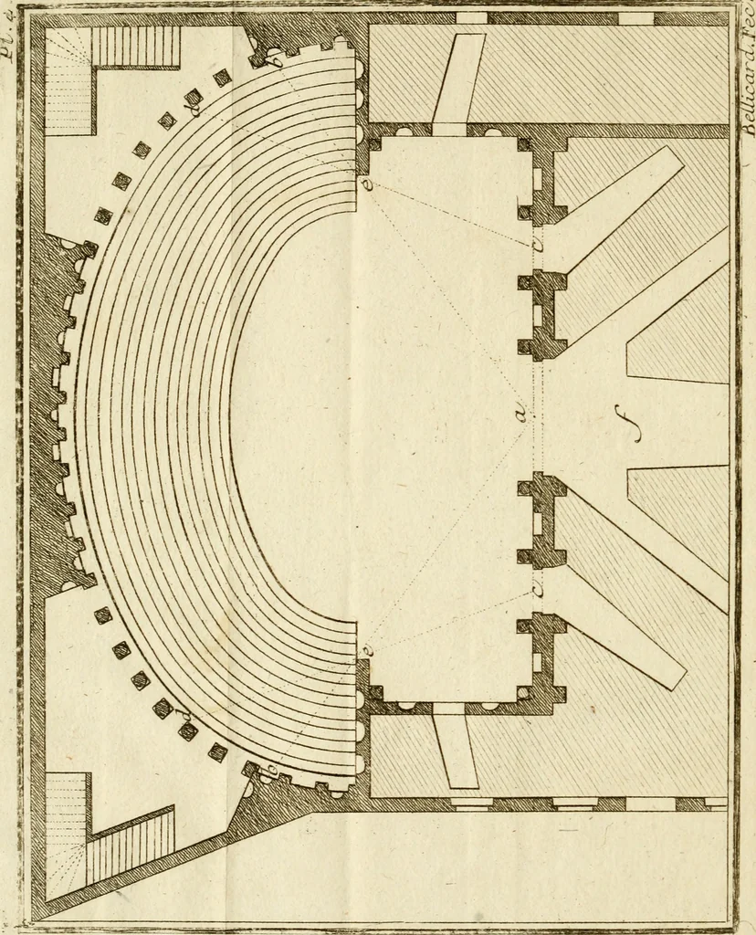An illustration from Observations upon the antiquities of the town of Herculaneum, discovered at the foot of Mount Vesuvius : with some reflections on the painting and sculpture of the ancients : and a short description of the antiquities in the neighbourhood of Naples, 1754, leaf 45
