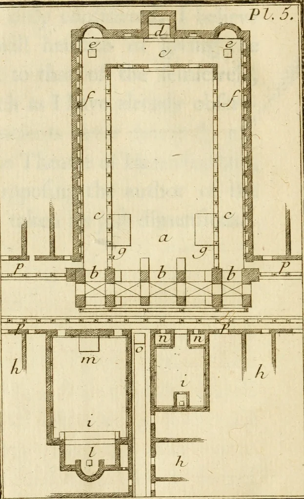 An illustration from Observations upon the antiquities of the town of Herculaneum, discovered at the foot of Mount Vesuvius : with some reflections on the painting and sculpture of the ancients : and a short description of the antiquities in the neighbourhood of Naples, 1754, leaf 51