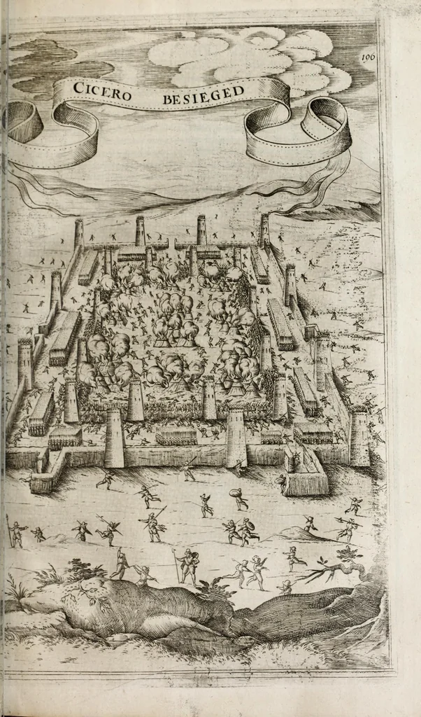An illustration from Observations vpon Caesars comentaries, 1609, leaf 235