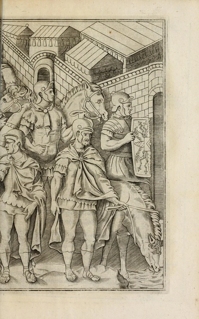 An illustration from Observations vpon Caesars comentaries, 1609, leaf 361