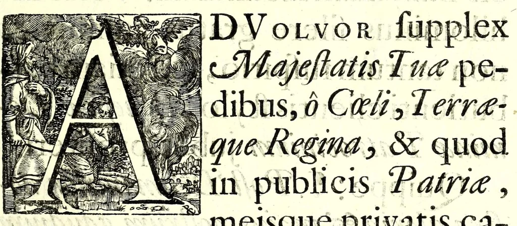 An illustration from Obsidio Clari Montis Cze̜stochoviensis : deiparae imagine a divo Luca depictae in regno Poloniae celeberrimi, ab exercitu Suecorum duce Burchardo Mellero generali legato, 1659, leaf 7