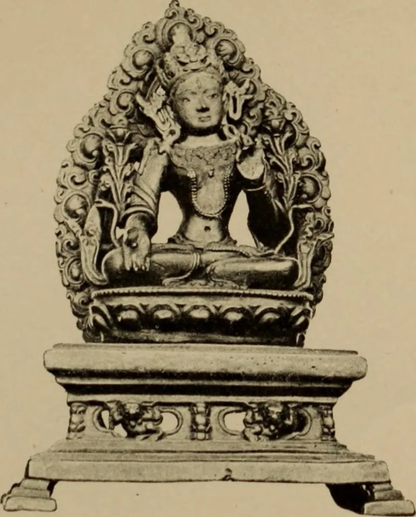 An illustration from Obzor sobraniia predmetov lamaskago kul'ta kn. .. Ukhtomskago, 1905, leaf 162