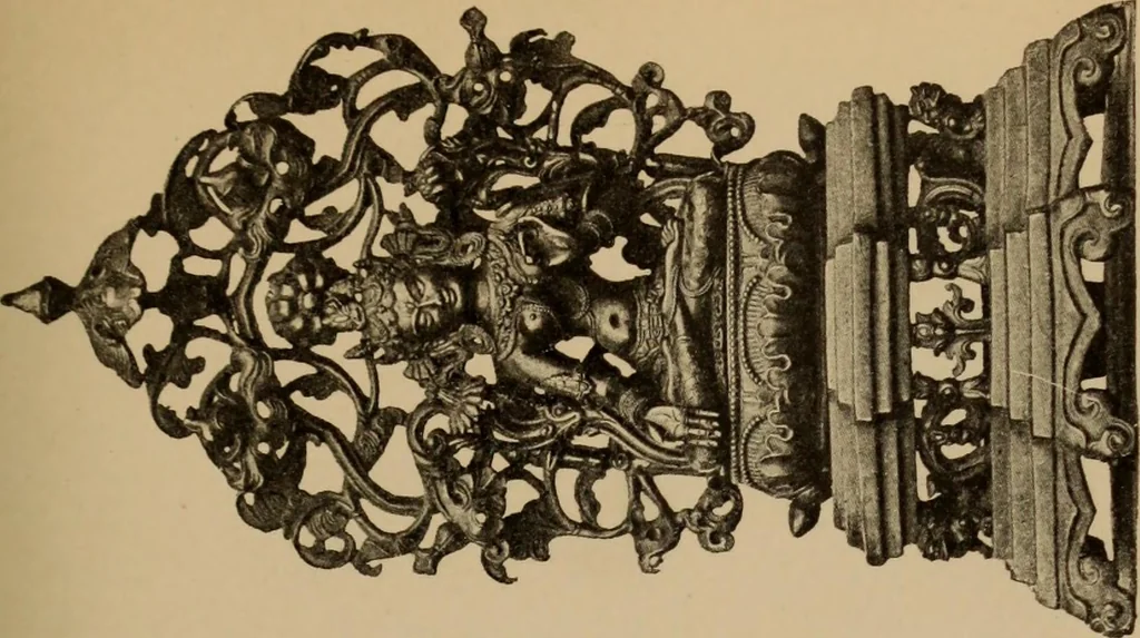 An illustration from Obzor sobraniia predmetov lamaskago kul'ta kn. .. Ukhtomskago, 1905, leaf 168