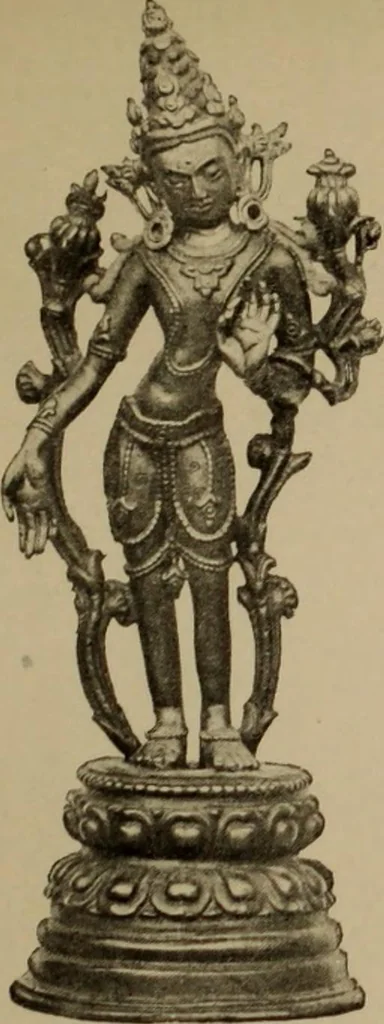 An illustration from Obzor sobraniia predmetov lamaskago kul'ta kn. .. Ukhtomskago, 1905, leaf 172