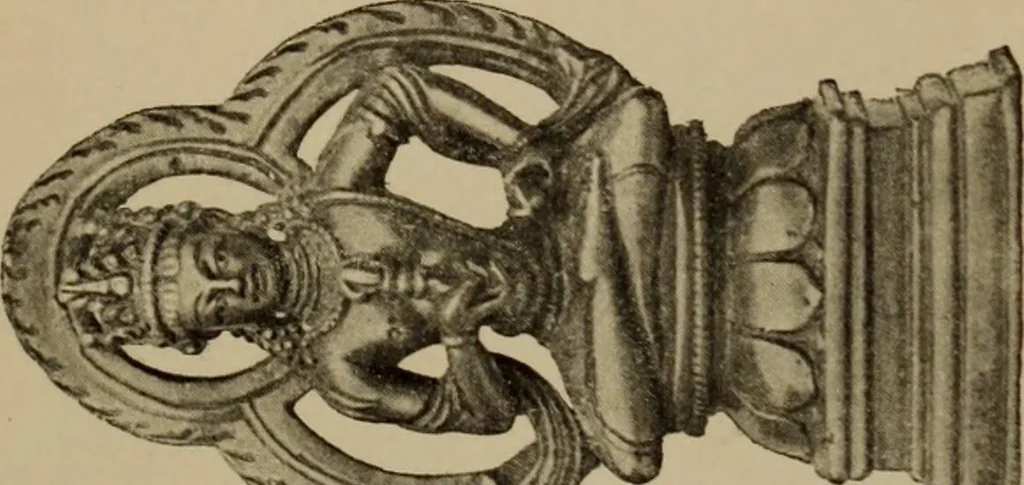 An illustration from Obzor sobraniia predmetov lamaskago kul'ta kn. .. Ukhtomskago, 1905, leaf 174