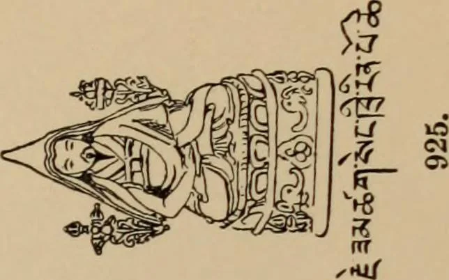 An illustration from Obzor sobraniia predmetov lamaskago kul'ta kn. .. Ukhtomskago, 1905, leaf 180
