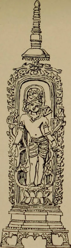 An illustration from Obzor sobraniia predmetov lamaskago kul'ta kn. .. Ukhtomskago, 1905, leaf 180