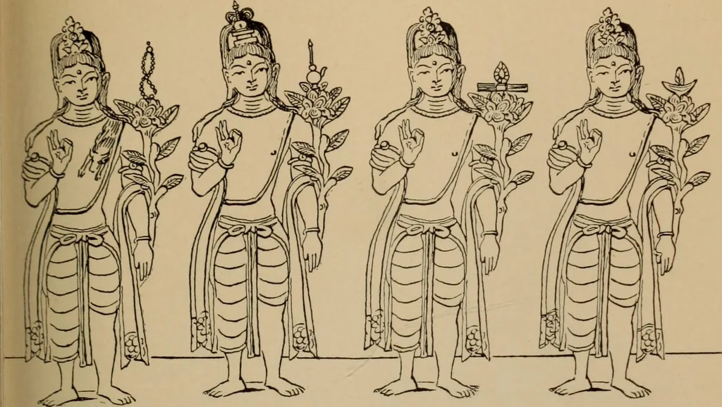 An illustration from Obzor sobraniia predmetov lamaskago kul'ta kn. .. Ukhtomskago, 1905, leaf 182