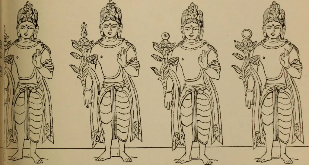 An illustration from Obzor sobraniia predmetov lamaskago kul'ta kn. .. Ukhtomskago, 1905, leaf 182